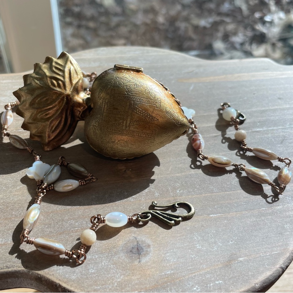 French Reliquary Inspired Sacred Heart Brocante Charlotte antique Limited qty - Picture 3 of 15